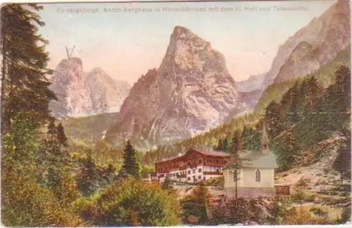 18952 Ak Kaisergebirge Anton Karghaus in Hinterbärnbad