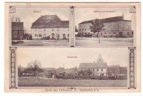 18936 Multi-image Ak Salutation en Göhtewitz Rittergut etc.1920