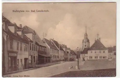 18925 Ak Marktplatz von Bad Lauchstedt um 1920