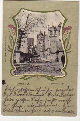18918 Ak Zerbst in Anhalt Akensches Tor 1902
