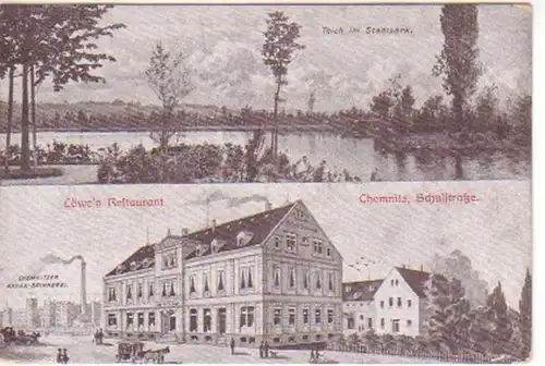 18906 Multi-image Ak Chemnit Löwes Restaurant etc. vers 1915