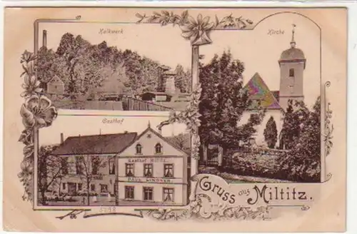 18896 Mehrbild Ak Gruß aus Miltitz bei Meißen 1919