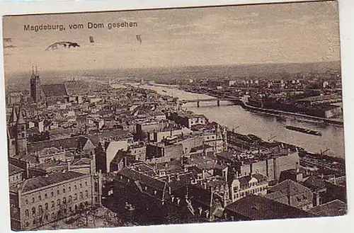 18890 Poste de terrain Ak Magdeburg vu du Dôme 1915