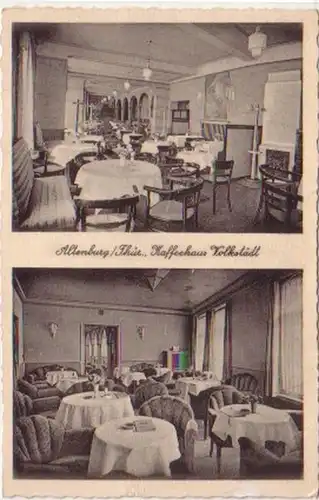 18874 Ak Altenburg Thür. Kaffeehaus Volkstädt um 1940