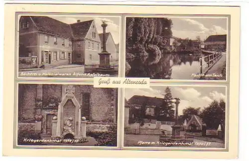 18860 Mehrbild Ak Gruß aus Altenroda Bäckerei usw. 1936