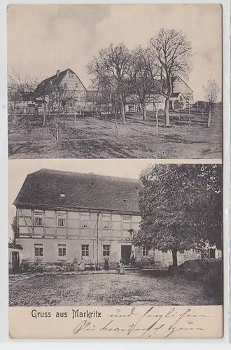 18823 Mehrbild Ak Gruss aus Markritz S.-A. 1909