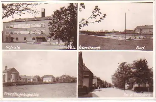 18819 Mehrbild Ak Neukieritzsch Schule usw. um 1960