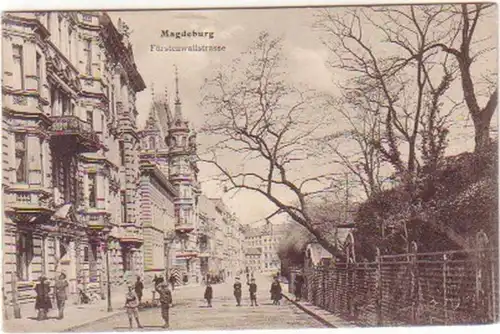 18808 Ak Magdeburg Fürstenwallstrasse um 1910