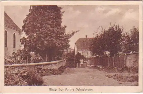 18793 Ak Heimsbrunn Oberelsaß hinter der Kirche um 1915