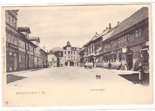 18788 Ak Arnstadt in Thuringen Hochmarkt 1904