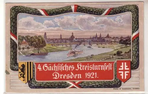 18779 Ak 4. Sächsisches Kreisturnfest Dresden 1921