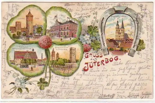 18775 Ak Lithographie Gruss de Jüterbog 1906