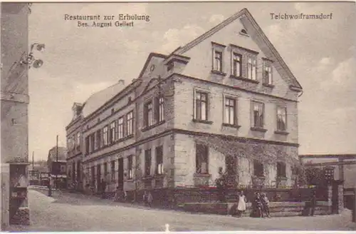 18767 Ak Teichwolframsdorf Gasthaus "Zur Erholung" 1910