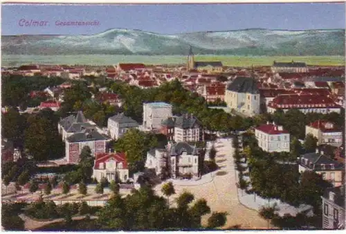 18725 Ak Colmar en Alsace Vue d'ensemble vers 1915