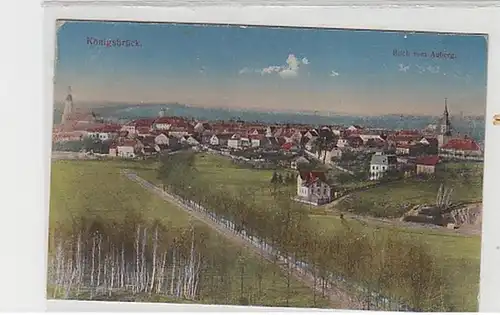 18709 Feldpost Ak Königsbrück Blick vom Auberg 1918