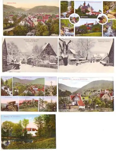 18653/7 Ak Ilsenburg im Harz Hotel usw. um 1910