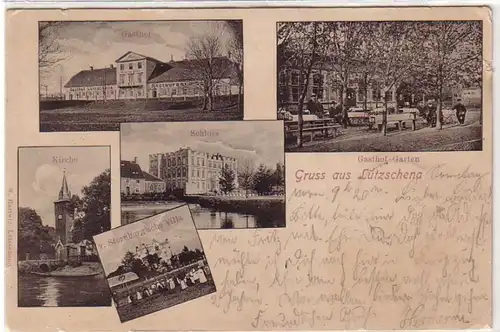 18633 Mehrbild Ak Gruß aus Lützschena Gasthof usw. 1905