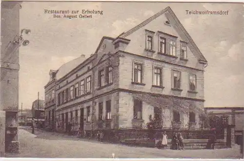 18630 Ak Teichwolframsdorf Gasthaus "Zur Erholung" 1910