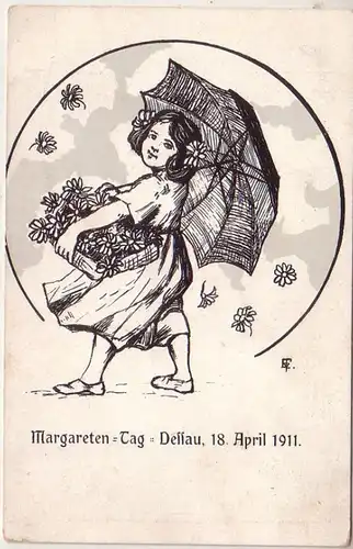 18614 Ak Dessau Margareten Tag 18. April 1911