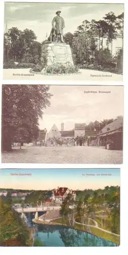 18611/3 Ak Berlin Grunewald Bismarckdenkmal, etc., vers 1915
