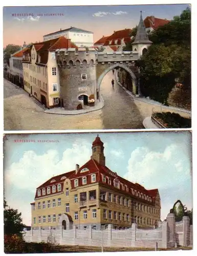 18602/2 Ak Merseburg Krankenhaus usw. um 1918