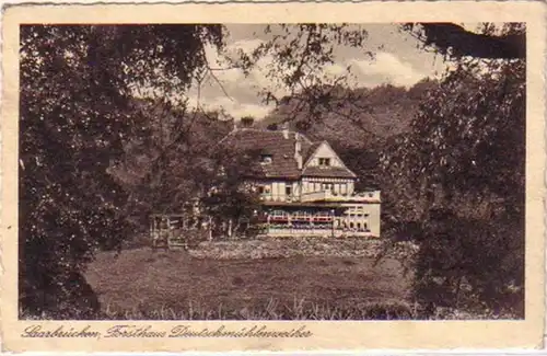 18555 Ak Saarbrücken Forsthaus Deutschmühlenweiher 1936