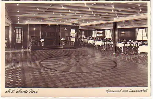 18550 Ak Schiff M.S. "Monte Rosa" Salle à manger vers 1940