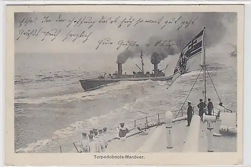 18544 Ak Torpedoboots Manöver 1917