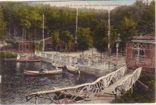 18532 Ak Gruß aus der Buschmühle Gohlis Niederau 1913