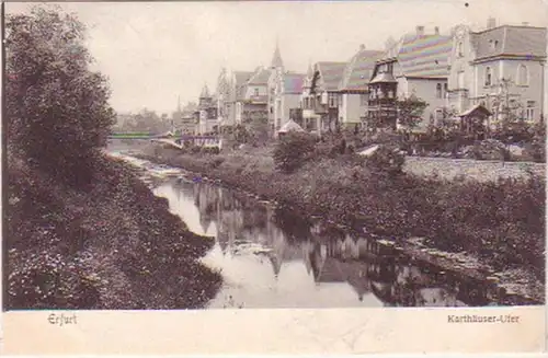 18520 Ak Erfurt Maisons de karthaus rive 1906