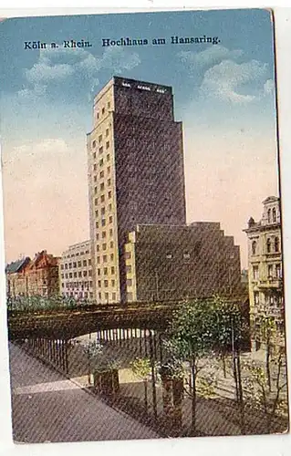 18516 Ak Köln am Rhein Hochhaus am Hansaring um 1925