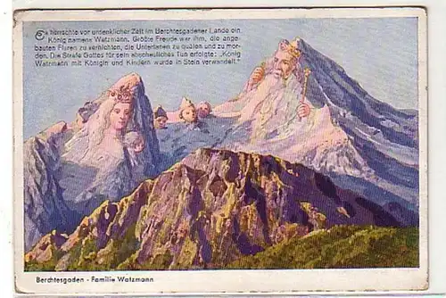 18513 Ak Berchtesgaden Montagnes avec des visages vers 1930