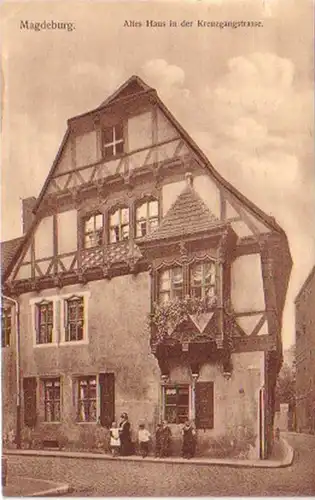 18503 Ak Magdeburg altes Haus Kreuzgangstraße 1919