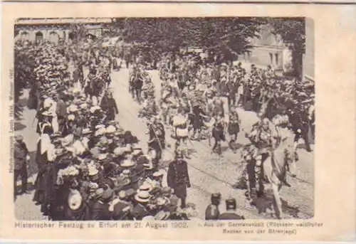 18497 ak Historischer Festzug zu Erfurt 21.August 1902