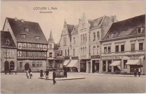 18494 Ak Cöthen in Anhalt Marché du bois vers 1910