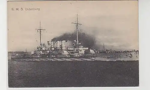 18469 Ak navire de guerre S.M.S. Oldenburg vers 1915