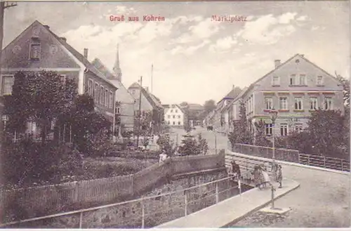 18448 Ak Gruß aus Kohren Marktplatz um 1910
