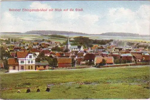 18441 Ak gare Elbingerode Ouest avec vue sur la ville
