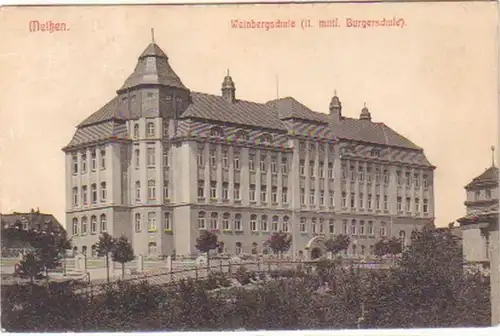 18431 Ak Meißen Weinbergschule 1913