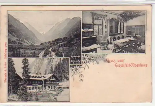 18418 Multi-image Ak Salutation de la casse de chaudière Alpenhaus vers 1910