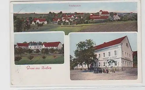 18416 Mehrbild-Ak Gruss aus Zschaitz mit Gasthof 1915