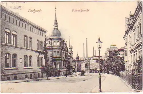 18396 Ak Pößneck Bahnhofstraße 1912