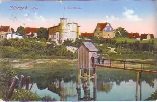 18384 Ak Zellerfeld dans l'étang de Carler résine 1913