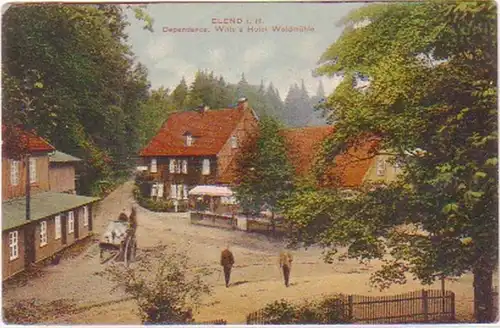 18380 Ak Elend im Harz Hotel Waldmühle um 1910