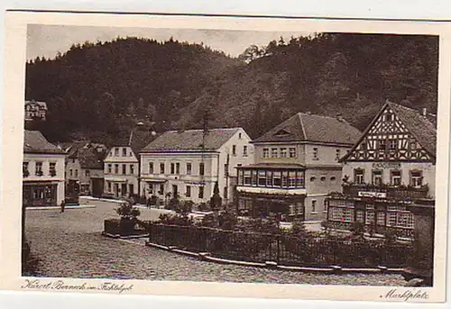 18367 Ak Berneck im Fichtelgebirge Marktplatz um 1930