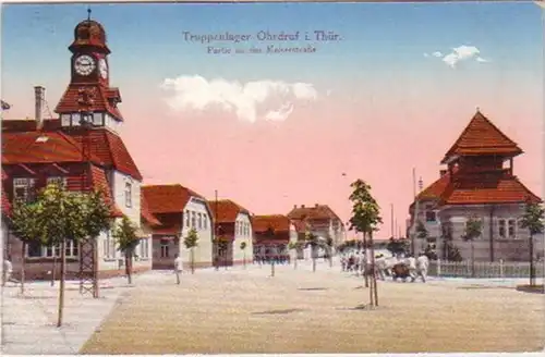18358 camp de troupes Ak cri d'oreille en Thuringe 1917