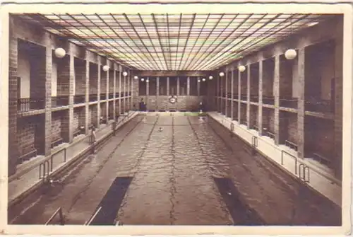 18350 Ak Chemnitz Stadtbad große Schwimmhalle 1939