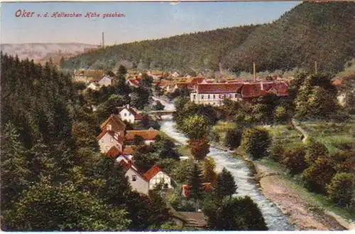 18318 Ak Oker v.d. Halleschen Höhe gesehen 1918