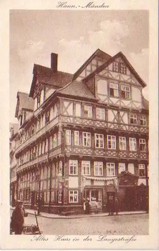 18312 Ak Hann.-Münden ancienne maison dans la Langestraße