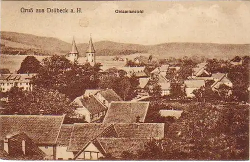 18306 Ak Salutation en Drübeck a.Harz Vue d'ensemble vers 1920